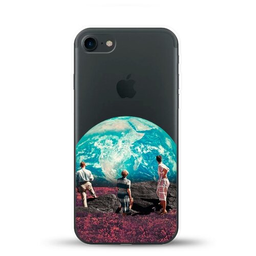 фото Силиконовый чехол вид на землю на apple iphone se (2020) andy & paul