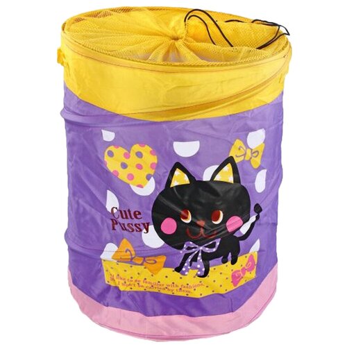 Корзина Shantou Gepai Котенок 36х48 см (J-64), 36х36х48 см, фиолетовый подарочная корзина любимый котёнок