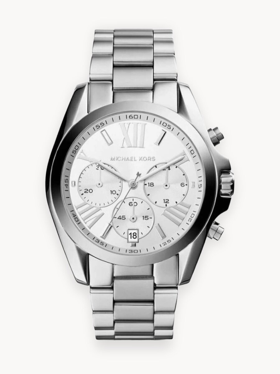 Наручные часы MICHAEL KORS Bradshaw, серебристый, белый