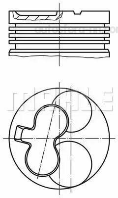 MAHLE 6290200 Поршнекомплект