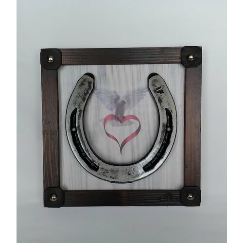 Оберег для дома/ Подкова на счастье(свадьба 1) с принтом