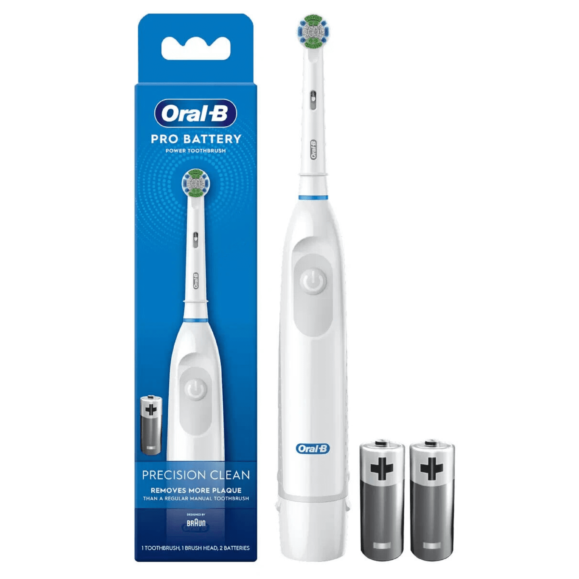 Электрическая зубная щетка Oral-B Precision Clean Pro Battery Белая