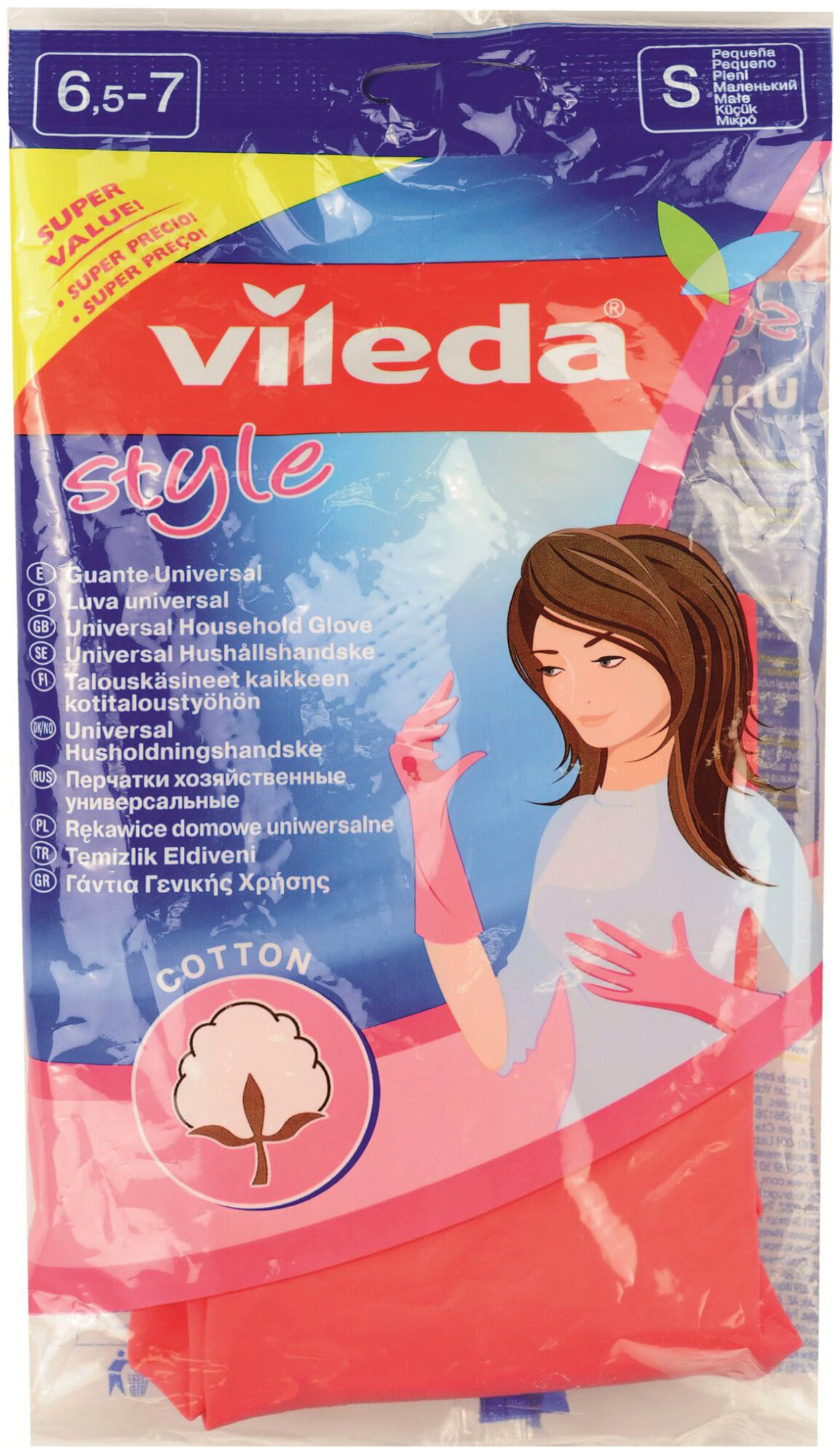 Перчатки Vileda Style, размер: S - фото №10