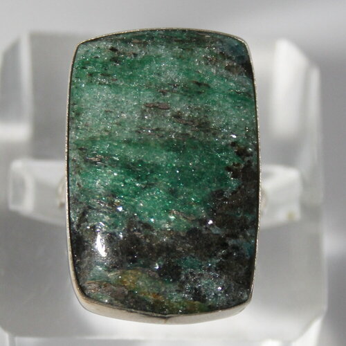 Кольцо True Stones, фуксит, кианит, размер 18, синий, зеленый кольцо радуга камня бижутерный сплав турмалин малахит кианит размер 18 мультиколор