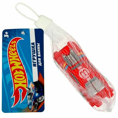 Игрушка для ванной Рез Красная машинка ХОТ вилс 1 шт сетка хенгтег капитошка HOT-W2 481₽