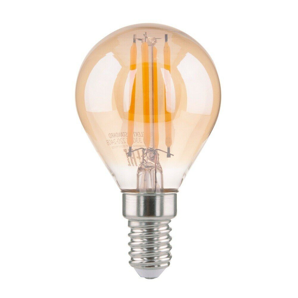 Лампа светодиодная филаментная Elektrostandard E14 3300К 8 Вт 780 Лм 230 В груша прозрачная