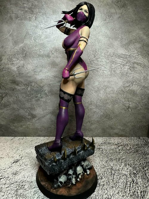 Mileena Mortal Kombat Милина фигурка (окрашена) (15 см)