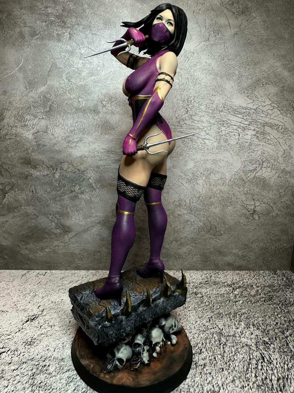 Mileena Mortal Kombat Милина фигурка (окрашена) (10 см)