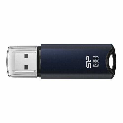 Флешка USB Silicon Power Marvel M02 128ГБ, USB3.0, синий [sp128gbuf3m02v1b]