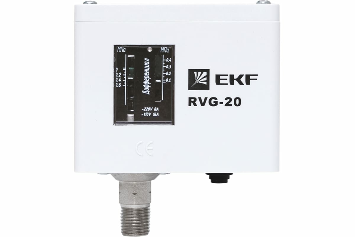 EKF Реле избыточного давления (0,6 МПа) RVG-20-0,6