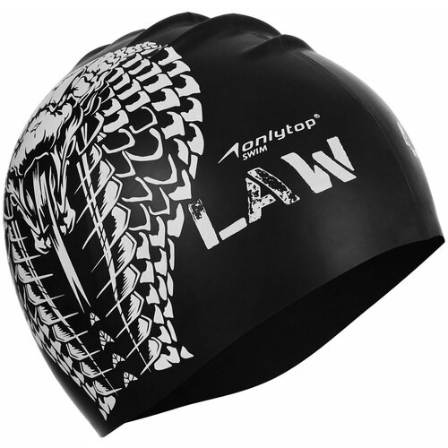 Шапка мужская силиконовая Outlaw для купания и плавания в бассейне, шапочка взрослая резиновая, обхват 54-60 см