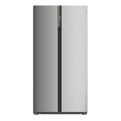 Отдельностоящий холодильник с инвертором Weissgauff WSBS 500 Inverter NoFrost Inox Glass 6661000₽
