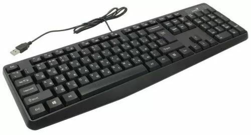 Клавиатура Genius KB-117, RU, SB, черная 31310016402