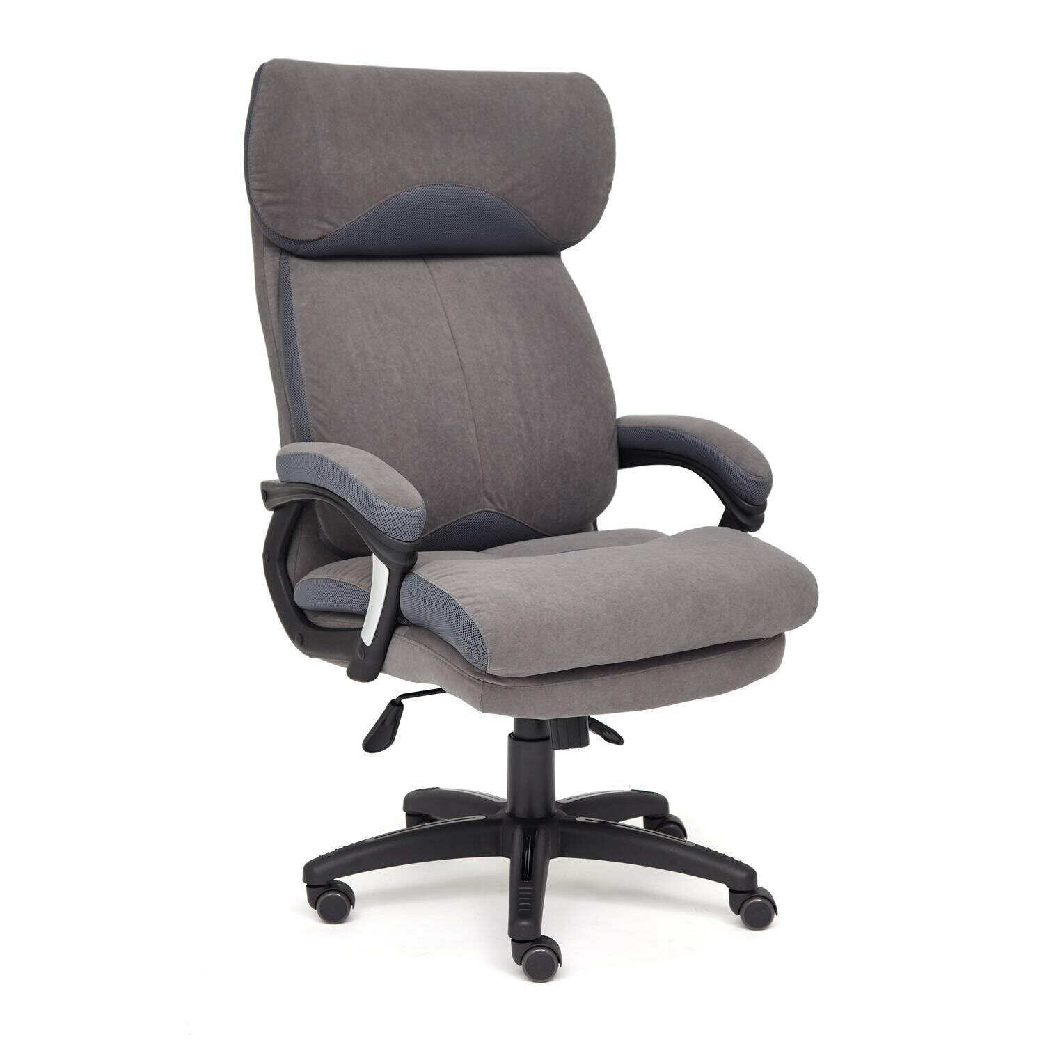 Кресло руководителя TetChair DUKE Flock цвет серый, обивка флок, T-14039