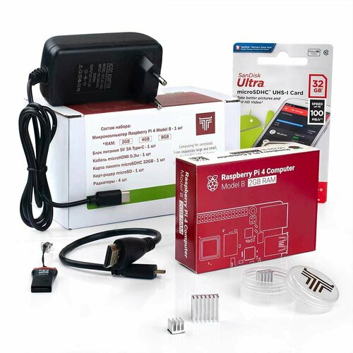 Набор Raspberry Pi 4 - Starter Kit (2GB) набор raspberry pi 4 premium kit 4gb