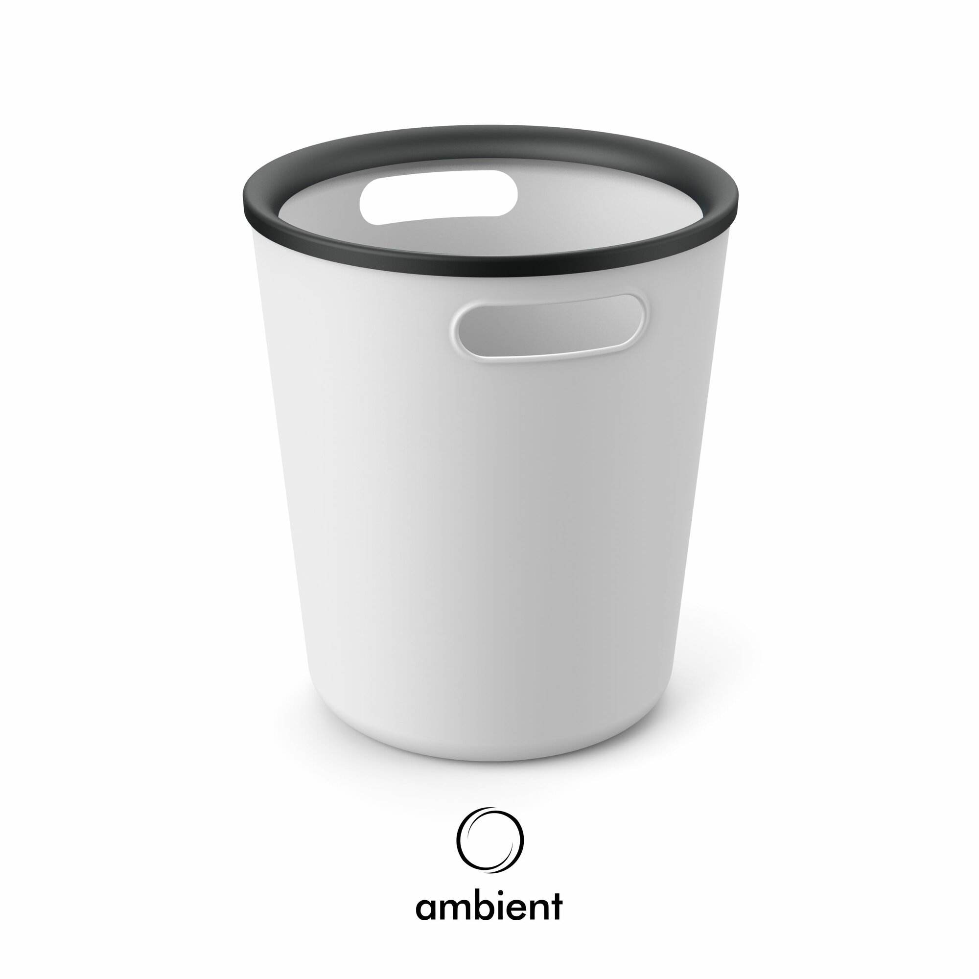 Корзина для мусора ambient Folk 10л светло-серый