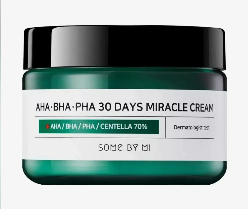 Some By Mi AHA-BHA-PHA 30 Days Miracle Cream Крем для лица с 3 видами кислот и центеллой азиатской, 60 мл