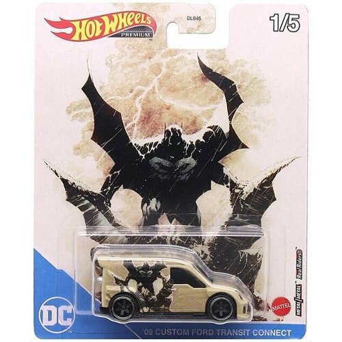 Коллекционная Premium машинка Hot Wheels '09 Custom Ford Transit Connect (коллекция 2022 Pop Culture: Batman, 1/5) ford for transit custom rod head r l compatible after 2013 model