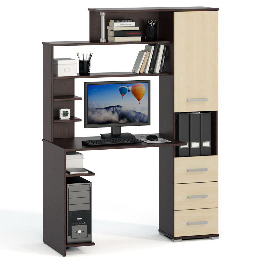 фото Стол компьютерный Вента-3, правый, Венге