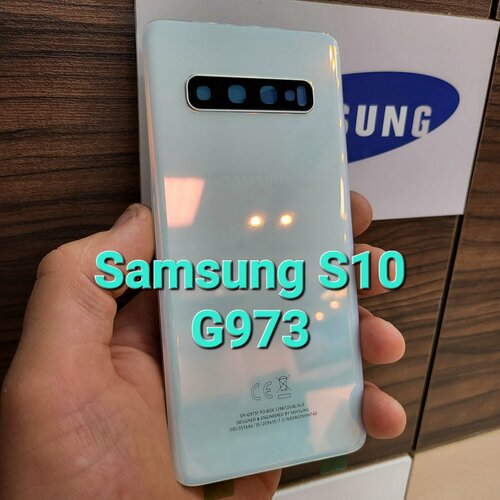 задняя крышка для samsung galaxy s10 g975f белый премиум Крышка для Samsung S10 (заднее стекло) Премиум качество цвет: белый