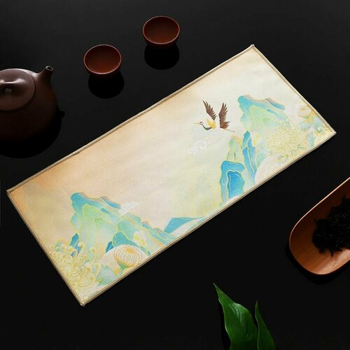 Салфетка сервировочная Журавль в горах для чайной церемонии18х36 700₽