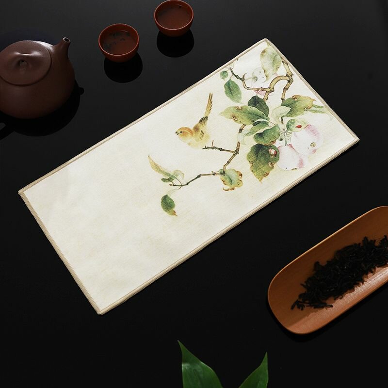 THE CHAI Салфетка для сервировки стола Замша искусственная 17x35см 1шт.