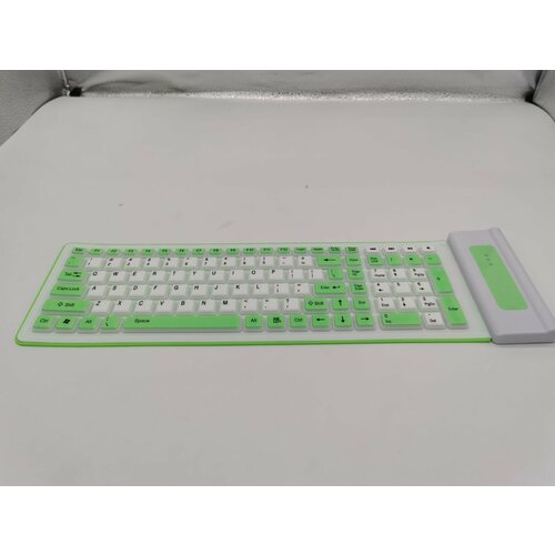 Клавиатура беспроводная силиконовая 107 клавиш 1670₽