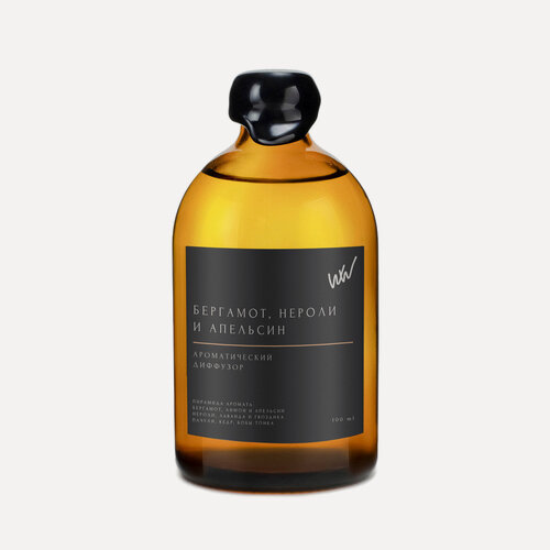 Изображение товара Диффузор ароматический с палочками WHALEWAY "Бергамот, нероли и апельсин" 100 ml