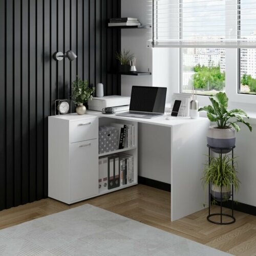 Угловой письменный стол RedPrice с ящиками и тумбой 73х50х50 см