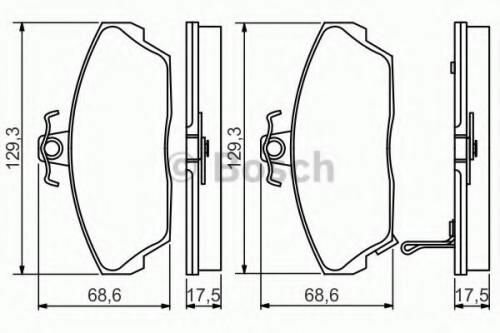 Тормозные колодки Bosch - фото №4