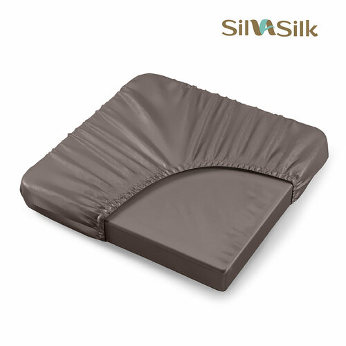 Простыня на резинке SILVA SILK 100 LYOCELL 310ТС TRUFFLE размер 180 x 200 х 30 см 9990₽