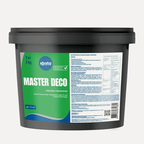 Изображение товара Клей для стеклообоев Kesto Master Deco (3кг)