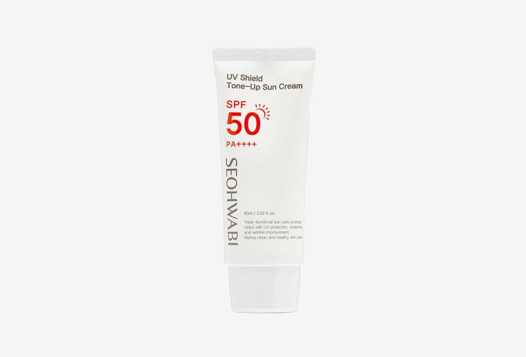 Выравнивающий солнцезащитный крем SEOHWABI UV Shield Tone-Up Sun Cream SPF 50 PA++++ 60 мл