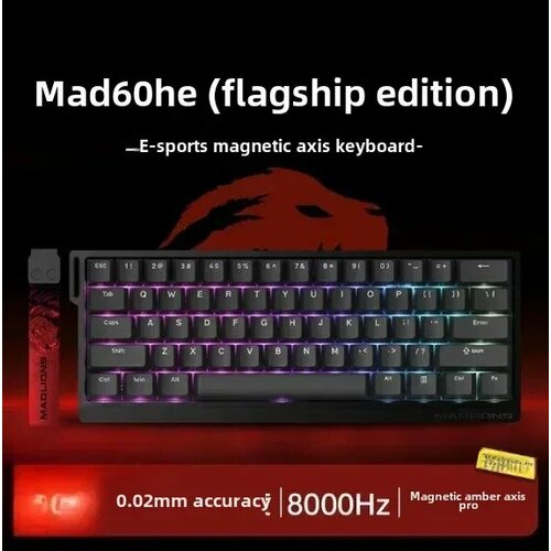 MADLIONS MAD 60/68HE механическая игровая клавиатура, 60HE Flagship black