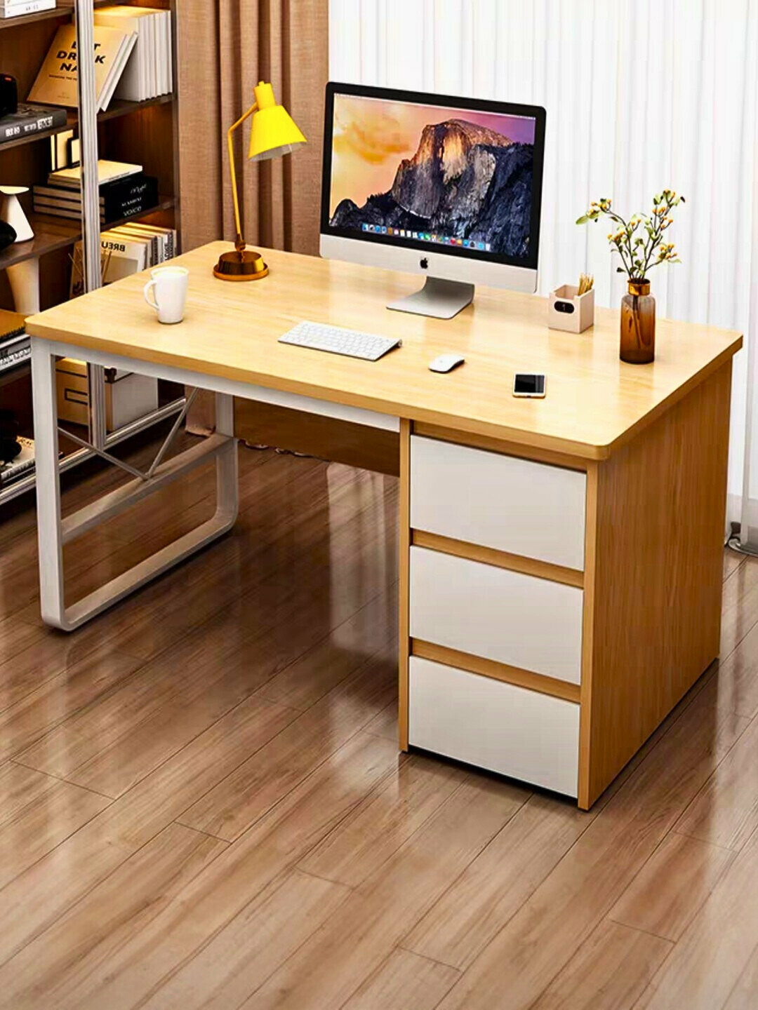 Компьютерный стол, железный, хай-тек