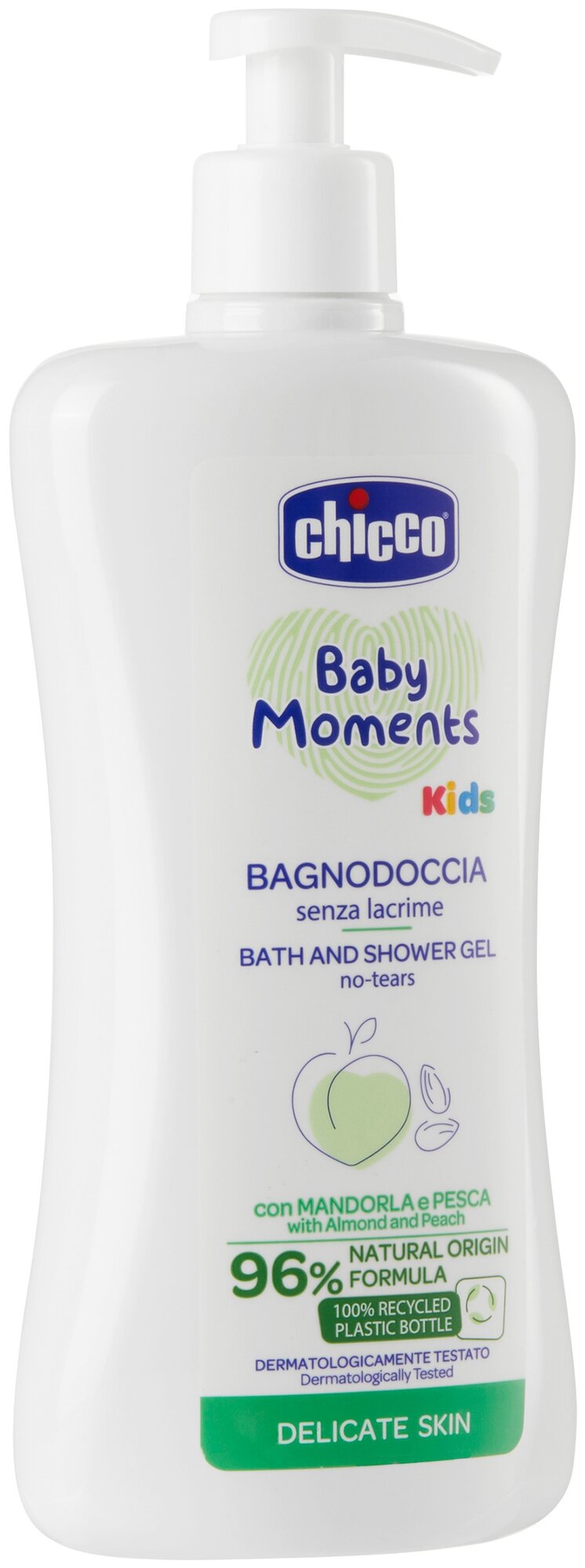 Chicco Baby Moments Пена для ванны и гель для душа, 500 мл