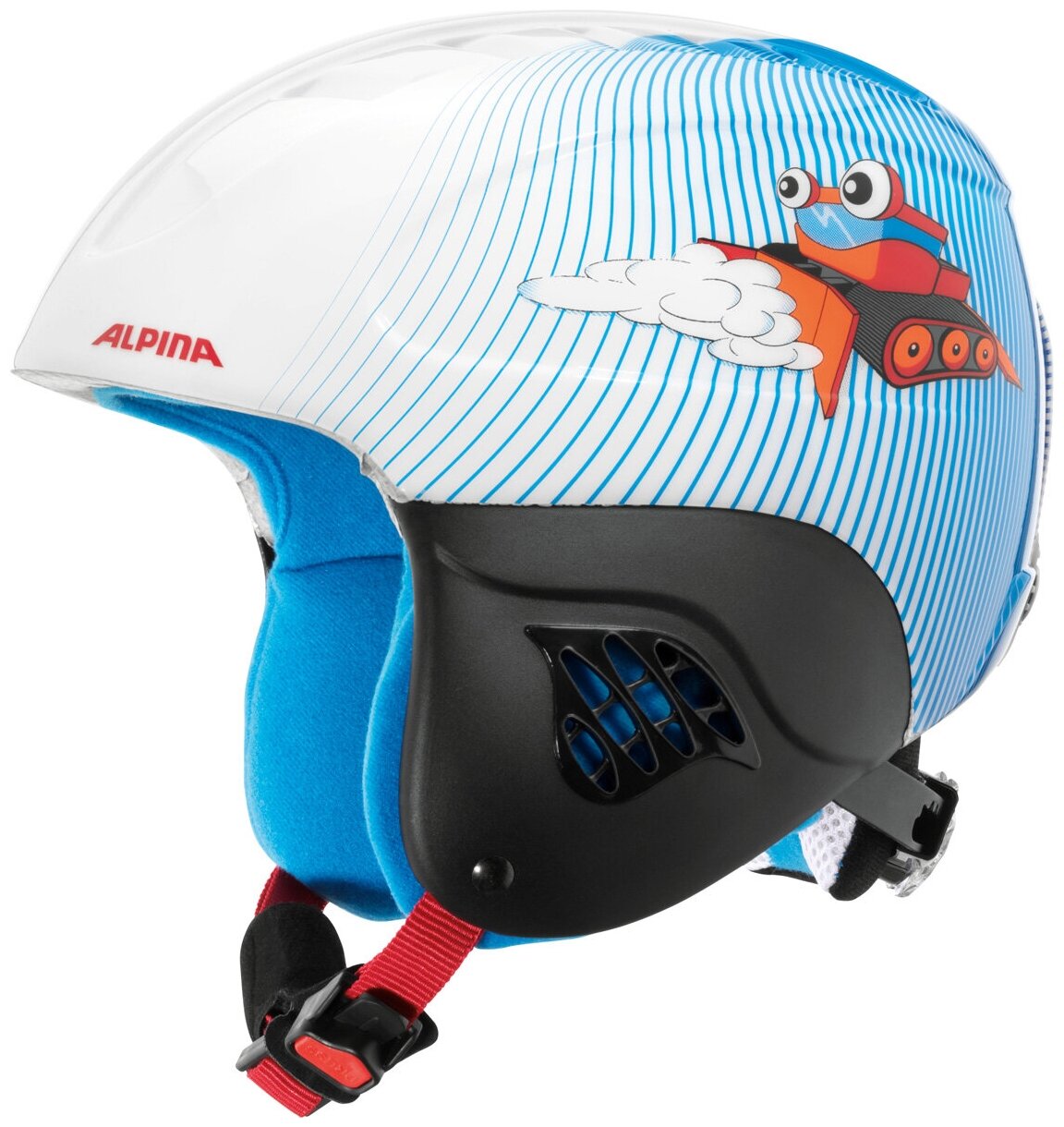 Горнолыжный детский шлем Alpina JUNIOR CARAT snowcat 51-55