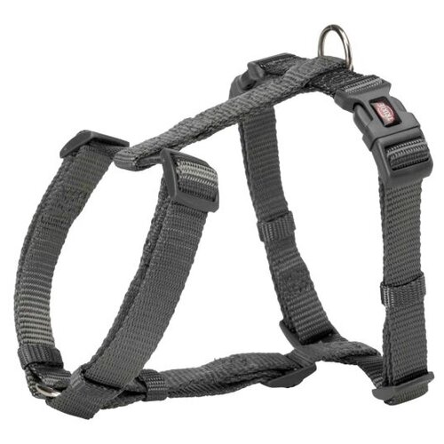 Шлейка TRIXIE Premium H-harness L-XL, обхват шеи 75 см, графитовый, XL