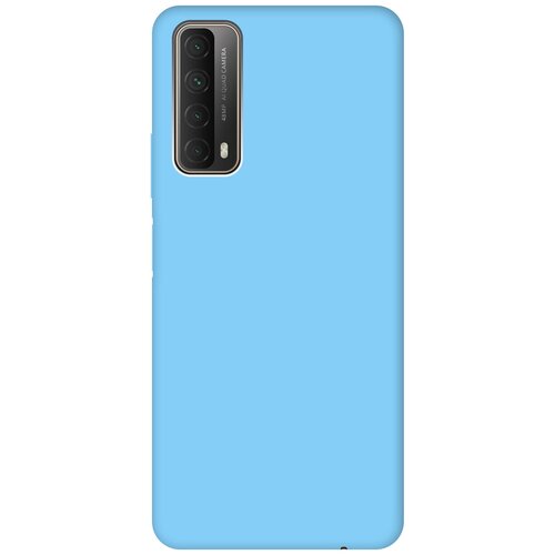 фото Чехол - накладка silky touch для huawei p smart (2021) голубой gosso
