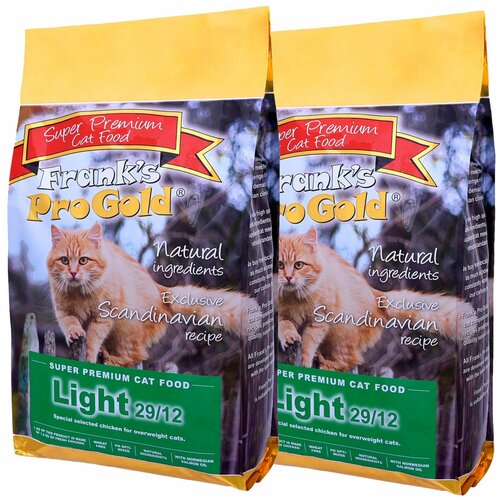 FRANK'S PROGOLD CAT ADULT LIGHT диетический для взрослых кошек с курицей (3 + 3 кг)