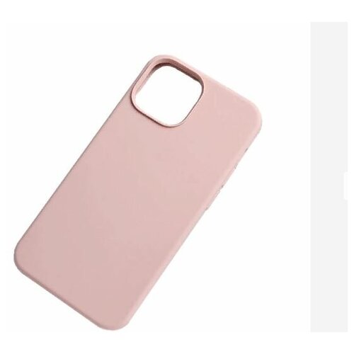 фото Задняя накладка для ip 13 (6.1) soft силикон пастельный розовый fixtor