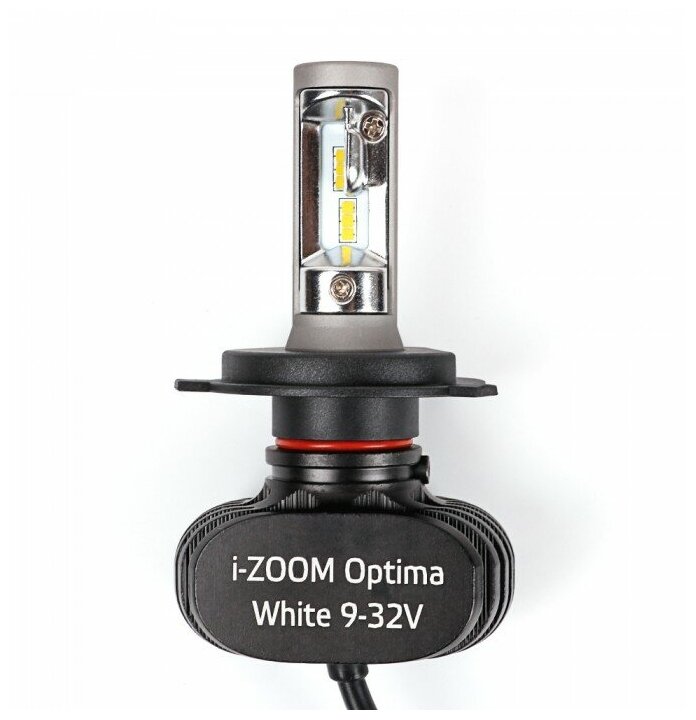 Светодиодные лампы Optima LED i-ZOOM H4 White 5100K 9-32V (2 лампы)