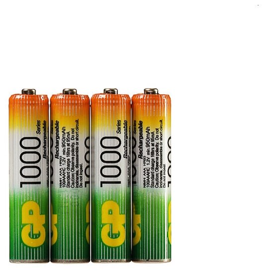 AAA Аккумулятор GP Rechargeable 1000AAAHC, 6 шт. 1000мAч - фото №15