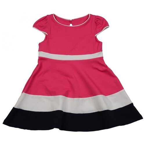 фото Платье mini maxi, хлопок, трикотаж, однотонное, размер 104, розовый, красный