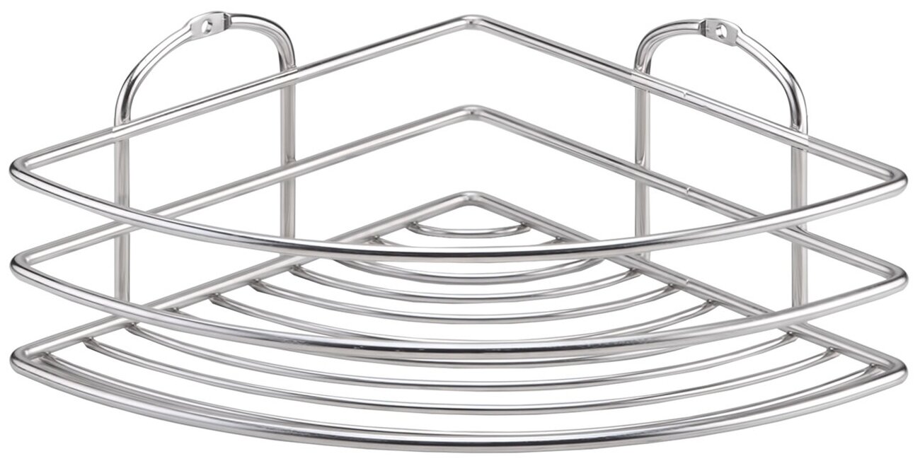 Полка для ванной комнаты угловая BK021SSS 1 ярус 20*20*9 нерж. сталь глянцевый