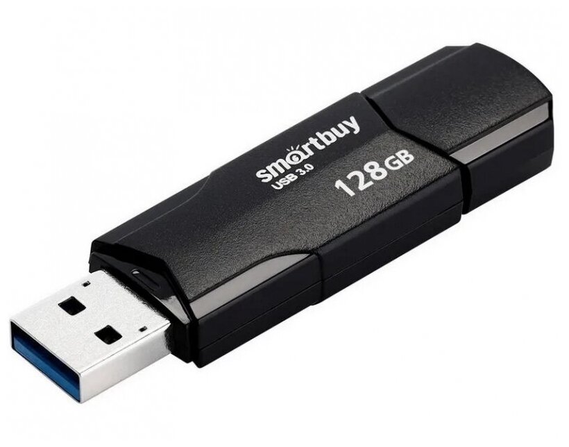 USB флешка 128Gb SmartBuy Clue black USB 3.0