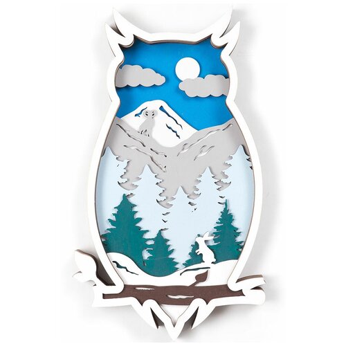 Деревянная раскраска «Лесная сова» 21x30 см