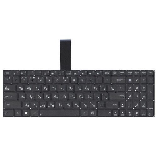 Клавиатура для ноутбука Asus K56 / A56 / S56 - Черная клавиатура для ноутбука asus k56 черная без рамки плоский enter
