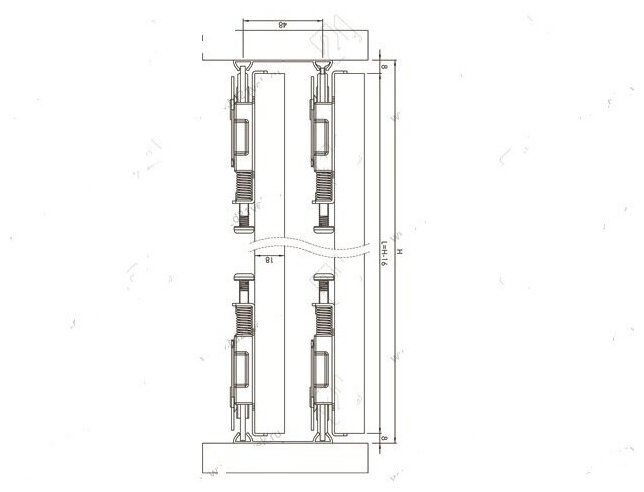 LC 75 AY ролики для раздвижных дверей комплект 2 шт
