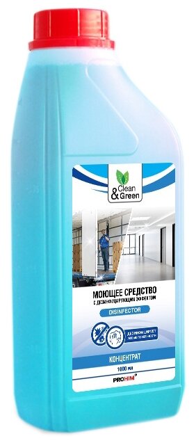 Clean&Green Моющее средство с дезинфицирующим эффектом "Disinfector" (концентрат)